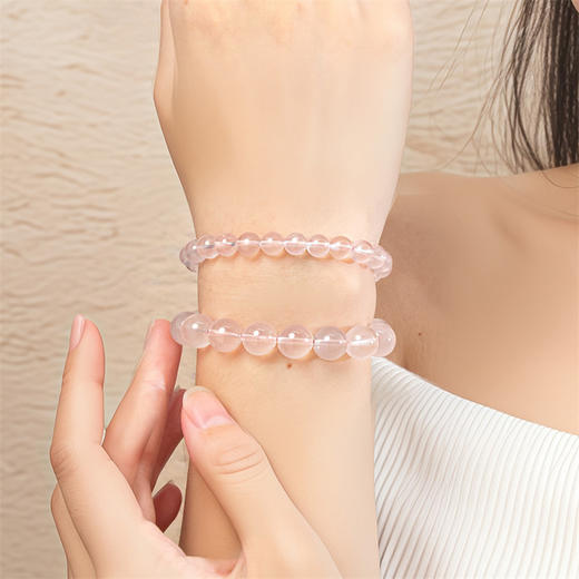 粉水晶手链 水晶手串叠戴晶石手链女士礼物MEMORA诗普琳CB205107 商品图2