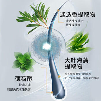 采乐同康采乐控油去屑洗发水止痒洗发露清爽型洗发液男女士通用750ml /个人护理 /洗发护发 /洗发水 商品图3