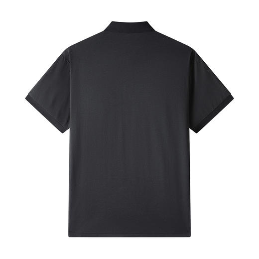 GXG男装【含桑蚕丝】25夏季简约纯色凉感透气男式翻领短袖POLO衫K&C 商品图3