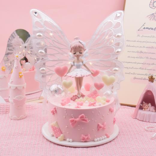 【守护甜心】 粉色童话蛋糕，精灵带你闯入梦幻世界~（深圳私人定制） 商品图0