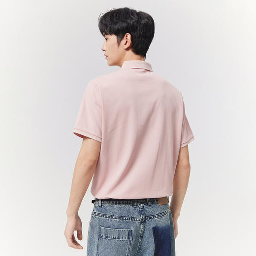 GXG男装【7A抗菌】25夏季简约百搭时尚刺绣凉感透气男式翻领短袖POLO衫K&C 商品图7