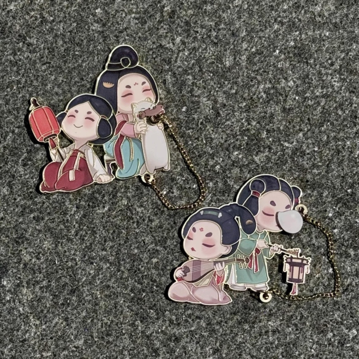 唐风仕女冰箱贴丨金属可移动 唐风喵影/唐韵琴梦