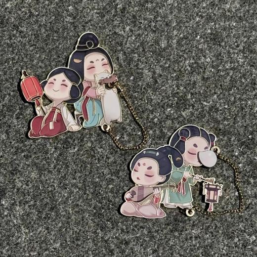 唐风仕女冰箱贴丨金属可移动 唐风喵影/唐韵琴梦 商品图0