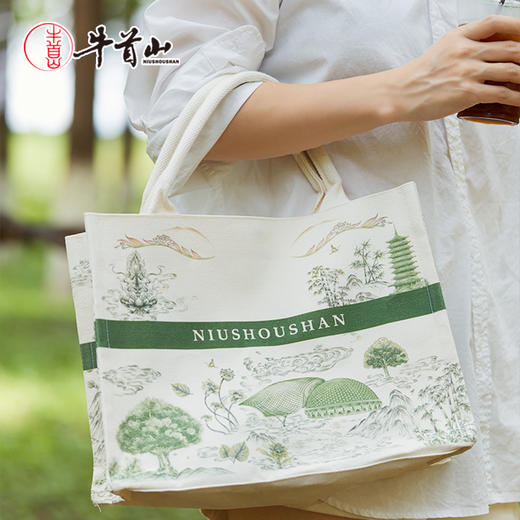 牛首山文创文心祈智手拎包日常百搭拎包南京纪念品帆布包伴手礼 商品图3