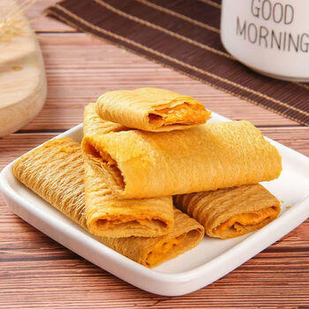 Totaste土斯咸蛋黄流心鸡蛋卷178g儿童孕妇健康休闲小零食年货送礼伴手礼 /休闲食品 /饼干 /蛋卷 商品图6