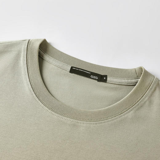 GXG男装【山脉绣花】25夏季时尚刺绣凉感透气圆领休闲男式短袖T恤K&C 商品图11