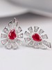 1.2ct刻面红宝石耳钉 商品缩略图3