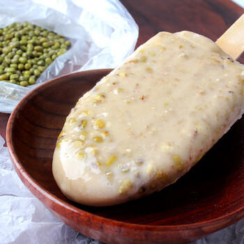 光明牌（Guang Ming Pai）精品重绿豆棒冰96g*10支 薄荷清凉口感冰棍 家庭装冷饮 25年生产 /水饮冲调 /冰淇淋 /棒支冰淇淋 商品图4