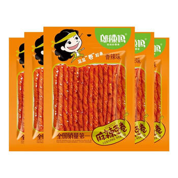 邬辣妈经典麻辣豆卷酒鬼豆筋70g*5袋 辣条豆干素食零食办公室小吃  /休闲食品 /豆干/素食零食 /辣条/面筋制品 商品图3