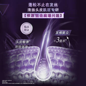 清扬洗发水水润蓬松700g女士氨基酸玻尿酸洗发露京东官方正品热门商品 /个人护理 /洗发护发 /洗发水 商品图4