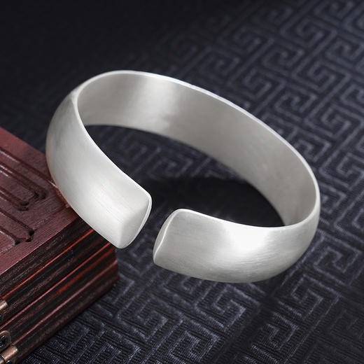 【花开好运】子佩集S999手工银手镯原创设计【55011242】2506 商品图6