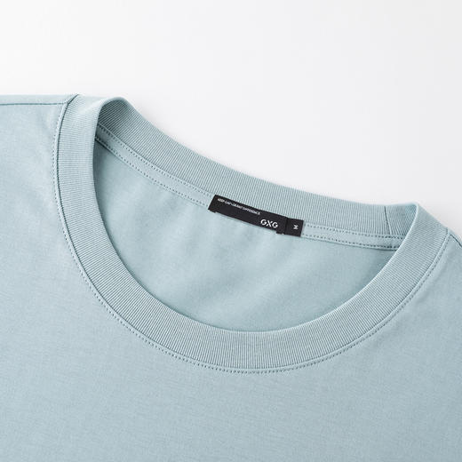 GXG男装【拼图熊】25夏季时尚简约印花休闲舒适透气男式短袖T恤K&C 商品图7