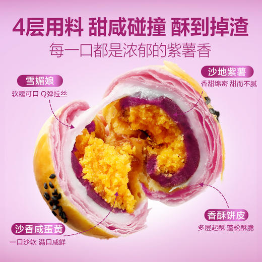 【限时一口价10.9元】紫薯蛋黄酥320g 商品图1