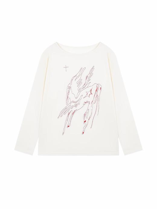 早乙女惠子saotome/STMTX13709/红马刺绣每罩衫 商品图3