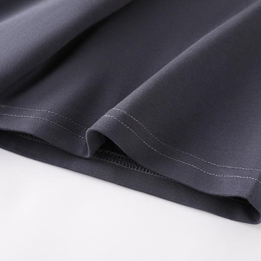 GXG男装【领口小熊】25夏季时尚弧形字母微阔版男式重磅短袖t恤K&C 商品图10