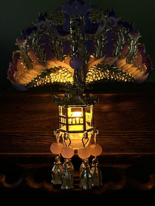 锤蝶鎏金银凤簪发光冰箱贴 商品图7