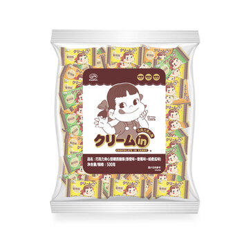 不二家 巧克力夹心糖 500g(约115颗) 儿童糖果 喜糖 休闲零食 零食 礼物 /休闲食品 /糖果 /硬糖 商品图0