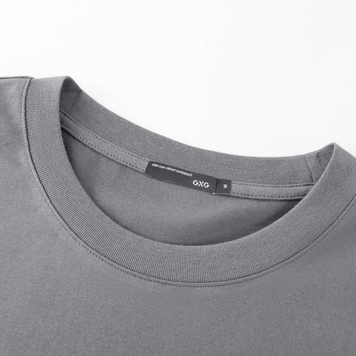 GXG男装【摩斯密码】25夏季简约百搭休闲圆领套头男式纯棉短袖T恤K&C 商品图7