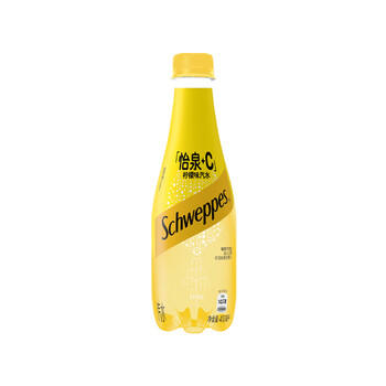 可口可乐（Coca-Cola）怡泉可口可乐怡泉 Schweppes +C 柠檬味汽水 碳酸饮料 400ml*12瓶 /水饮冲调 /饮料 /苏打水 商品图1