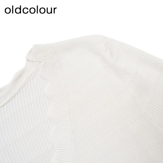 oldcolour商场同款夏款V领花边领时尚短外套女GP21053748 商品图2