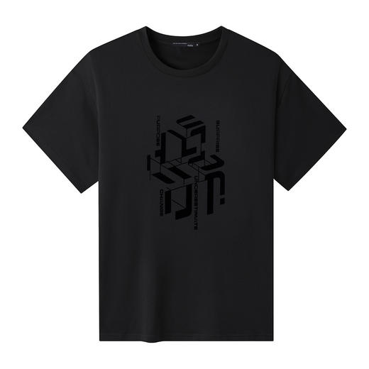 GXG男装【阶梯字母】夏季时尚立体印花男士圆领纯棉短袖t恤上衣K&C 商品图5