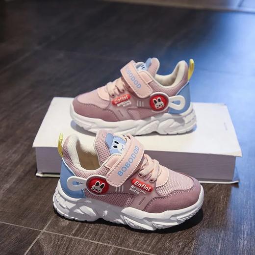 【柔软回弹，防滑耐磨，呵护足部发育！】真软皮宝宝鞋 2025春秋新款 儿童学步鞋 男童女童透气网面 机能运动鞋-QB 商品图1