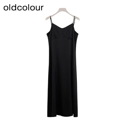 oldcolour商场同款春秋季黑白撞色气质长袖连衣裙套装女P381002A1 商品图2