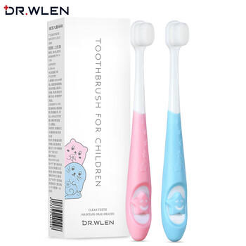 英国DR.WLEN迪王儿童牙刷1-2-3-6岁幼儿宝宝婴儿蓝粉万软毛呵护清洁乳牙刷 /个人护理 /口腔护理 /牙刷 商品图6