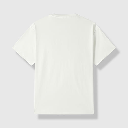 GXG男装【凉感遮热】25夏季时尚刺绣吸湿速干圆领男式短袖T恤K&C 商品图1