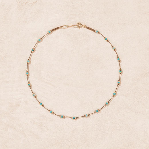 北京仓｜Tityaravy-LOTUS-绿松石 项链［法国设计师］ 商品图0