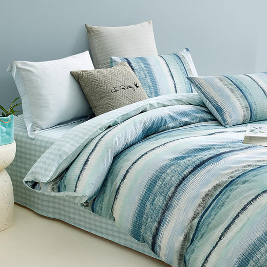 【多样屋专柜】罗莱超柔床品蔚蓝海岸全棉四件套200*230cm 商品图2