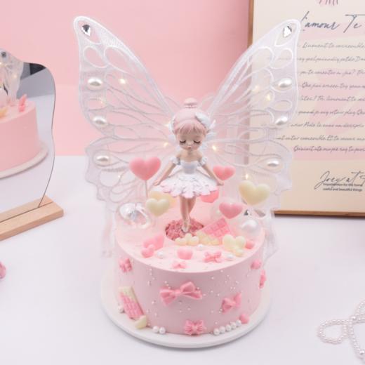 【守护甜心】 粉色童话蛋糕，精灵带你闯入梦幻世界~（深圳私人定制） 商品图1
