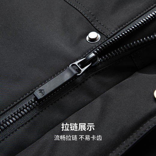 【含鸭绒】圣得西男士保暖亲肤户外羽绒服2025冬季新款宽松连帽外套 商品图8