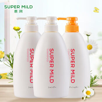 惠润（SUPER MiLD）鲜花洗护套装洗发露600ml*2+护发素600ml蓬松清爽京东自营 /个人护理 /洗发护发 /洗发水 商品图8