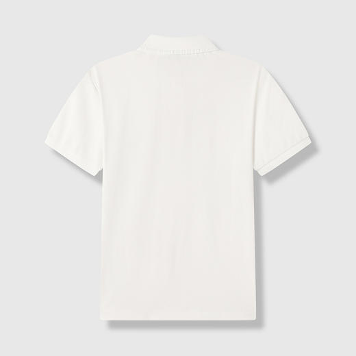 GXG男装25夏季时尚刺绣简约翻领纯色百搭通勤日常男式短袖POLO衫K&C 商品图1