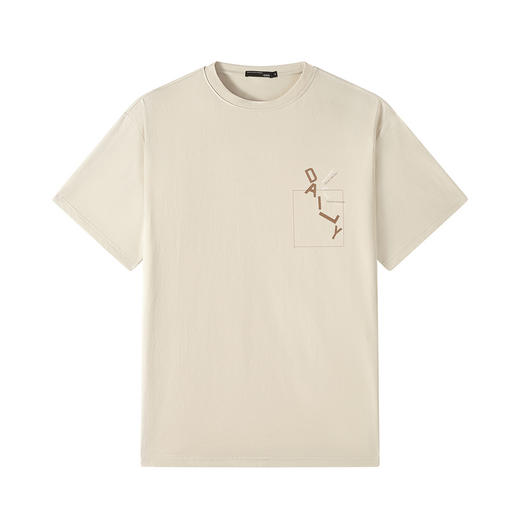 GXG男装【坠落口袋】25夏季时尚创意设计凉感透气男式休闲短袖T恤K&C 商品图5