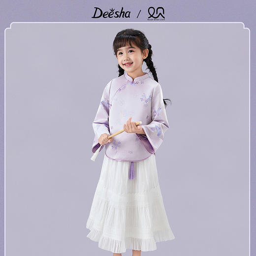 笛莎Deesha观山见女童上衣2025秋季女童上衣 商品图6