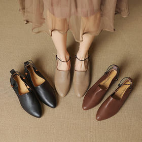 Echo&yolo软皮单鞋｜明星奢牌“姐妹鞋”，柔软真皮、浪漫设计