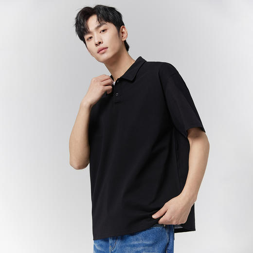 GXG男装【吸湿速干】25夏季凉感透气户外防紫外线宽松短袖男式POLO衫K&C 商品图3