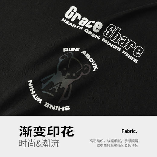 GXG男装【彩色小熊】25夏季简约百搭舒适纯棉圆领休闲男式短袖T恤K&C 商品图4