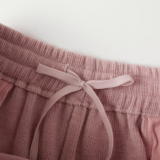 谜底直筒裤女2025秋季新品厚实柔软橡筋腰头慵懒风卫裤253MK1100 商品图3