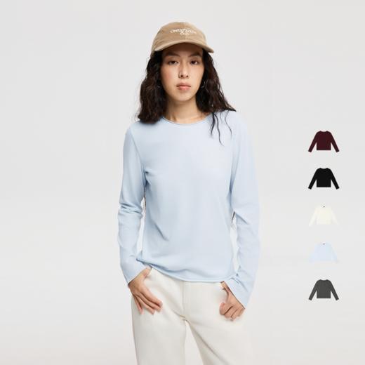 oneup亚麻散边合身长袖 商品图0