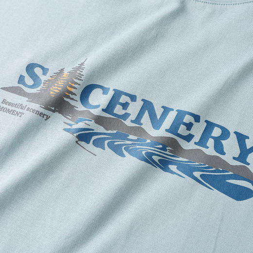 GXG男装【字体变景】25夏季潮流时尚舒适透气纯棉圆领男式短袖T恤K&C 商品图6