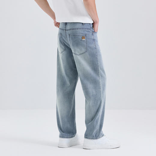 GXG男装【莱赛尔】25夏季亲肤柔软薄款透气百搭直筒男式牛仔裤K&C 商品图7