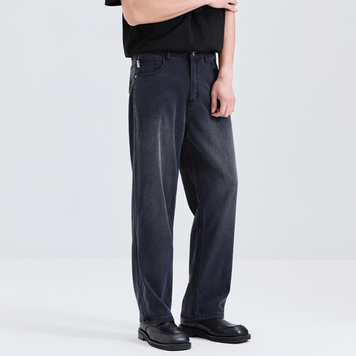 GXG男装【莱赛尔】25夏季亲肤柔软薄款透气百搭直筒男式牛仔裤K&C 商品图2