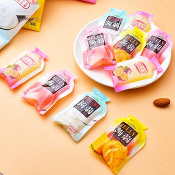 高柔（COZZO）多口味口袋蒟蒻果冻可吸0脂160g*4袋 进口儿童休闲零食大礼包年货 /休闲食品 /果冻/布丁 /果冻 商品图2