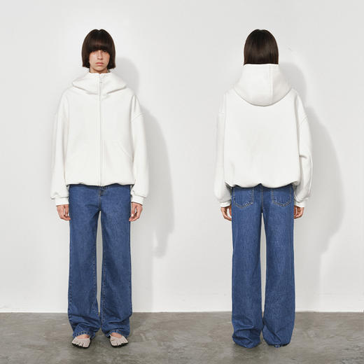 NUTH“凝聚空气”宽松大廓形连帽开衫卫衣女空气感oversize外套 商品图9