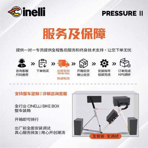 CINELLI意大利PRESSUREII定制米兰涂装限量车架赛车白/赛车绿 商品图5