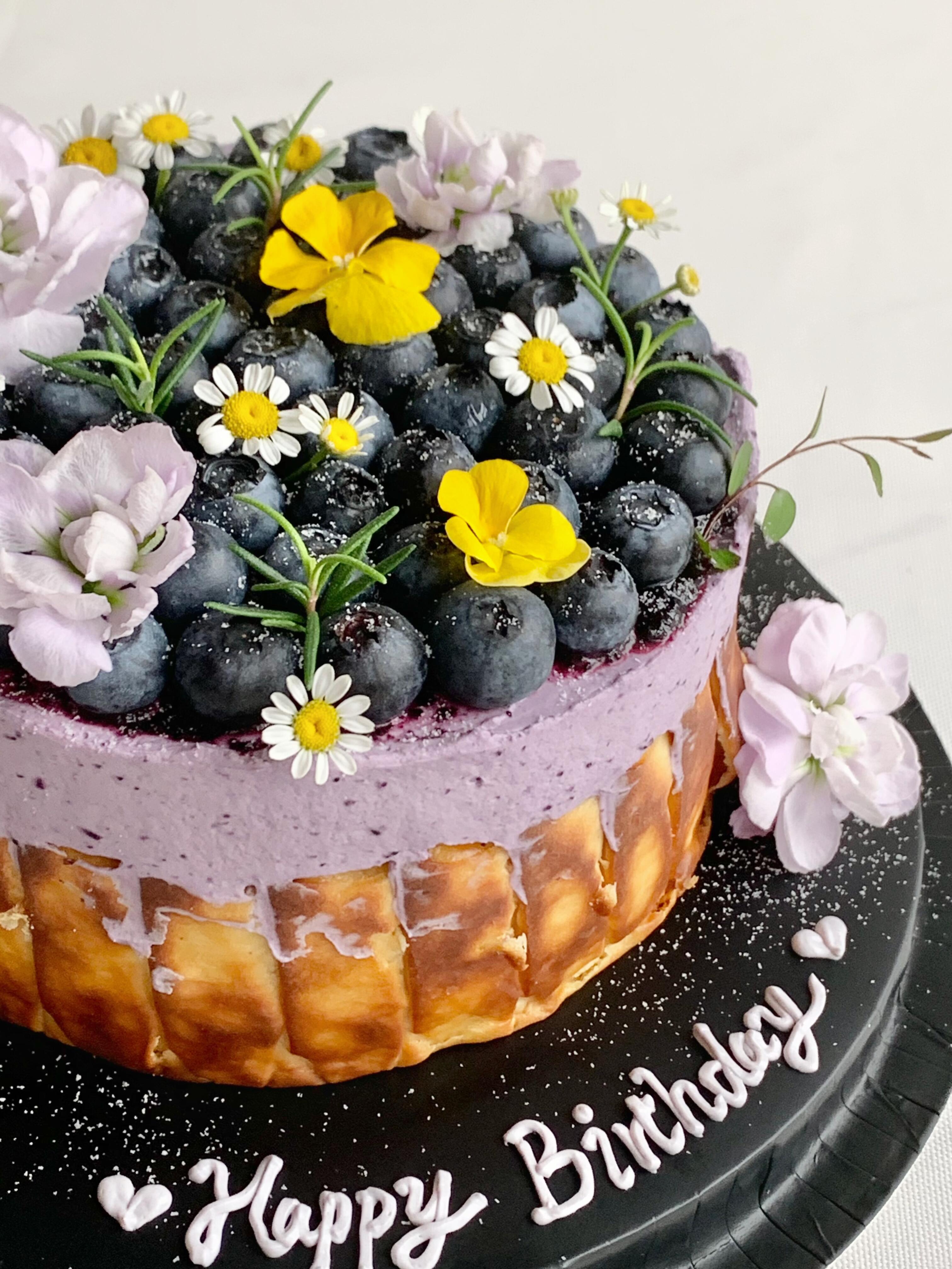 烤爱·蓝莓巴斯克蛋糕·开心果黄杏巴斯克蛋糕·无花果哦荔枝·生日蛋糕系列·下午茶聚会生日节日【仅限深圳同城配送】