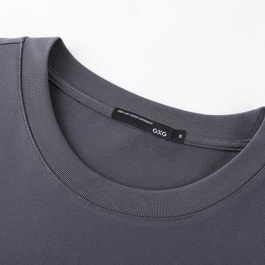 GXG男装【滑板兔子】25夏季时尚手绘宽松圆领男式重磅纯棉短袖t恤K&C 商品图9